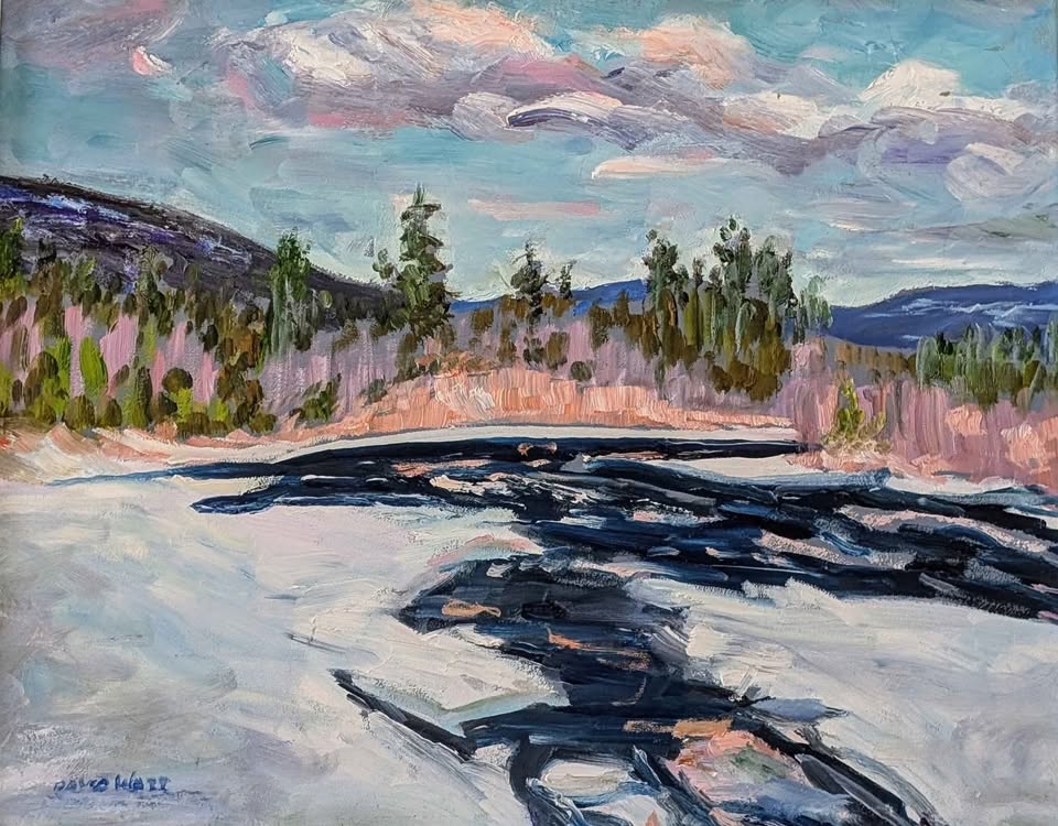 David Watt, "Devil River, Laurentians" Oil Painting - Canadian Art