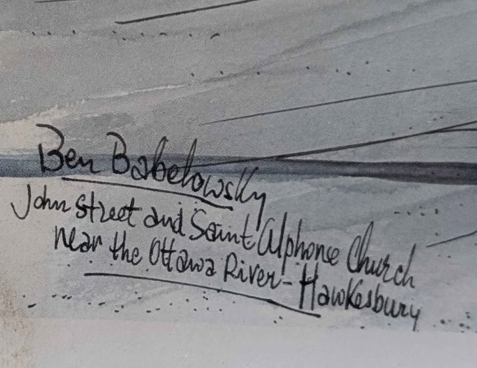 Ben Babelowsky, Decorative Art Print of Hawkesbury Ontario - Canadian Art