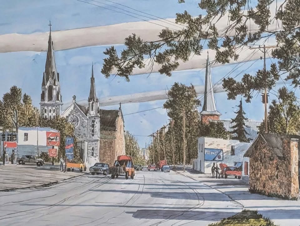 Ben Babelowsky, Decorative Art Print of Hawkesbury Ontario - Canadian Art