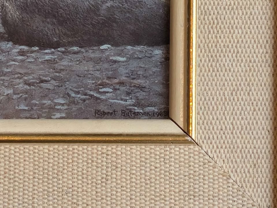 Robert Bateman Vintage Print, Seals at the Shore - Canadian Artist