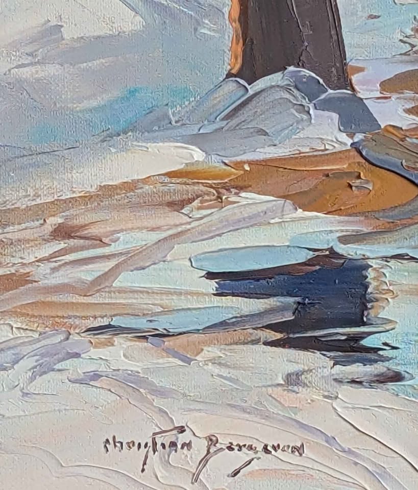 Christian Bergeron, "A St Joseph de la Rive" - Quebecois /Canadian Art