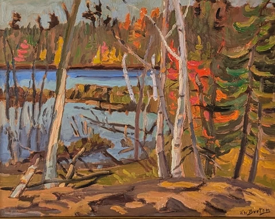Ralph Wallace Burton Oil Painting, "Autumn near Combemere, Ontario" - Canadian Art