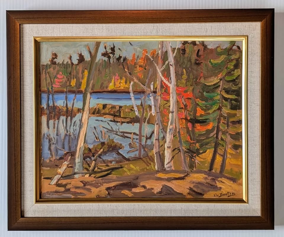 Ralph Wallace Burton Oil Painting, "Autumn near Combemere, Ontario" - Canadian Art