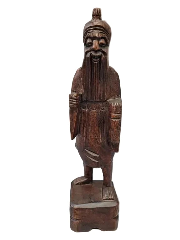 Asian Carved Wooden Sculpture