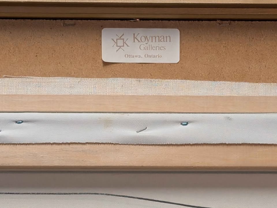 Daniel McSween Original Painting in Gallery Frame, Winter Landscape