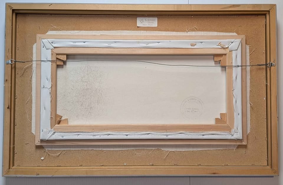 Daniel McSween Original Painting in Gallery Frame, Winter Landscape