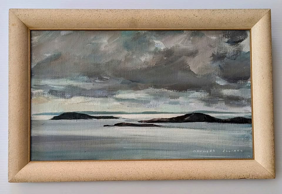 Douglas Elliott, OIP Signed Painting, "Afternoon Mood, Nova Scotia"