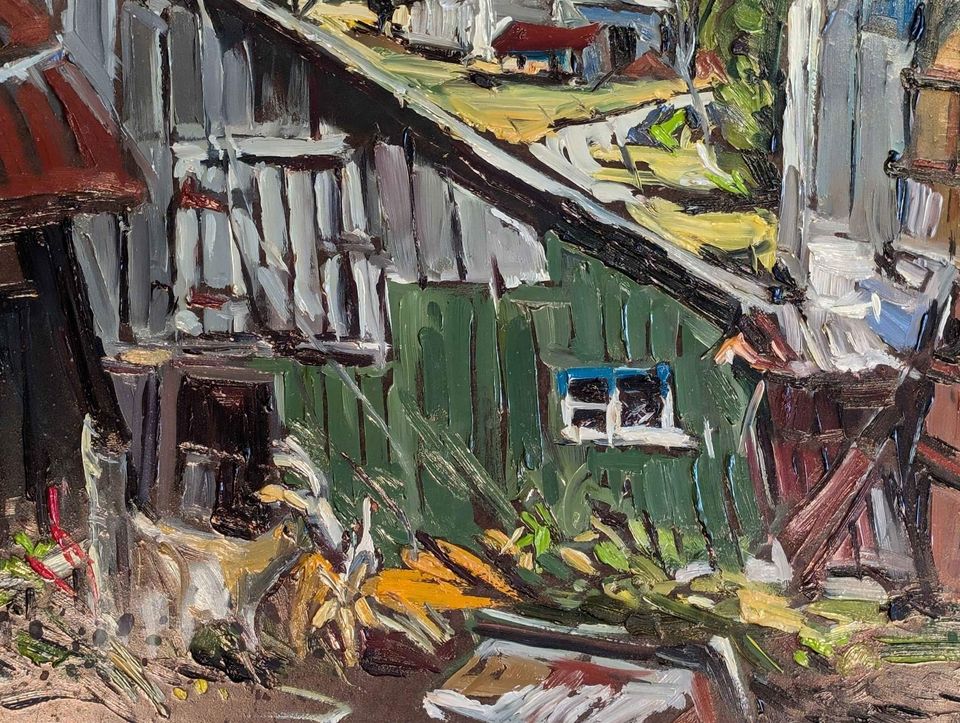 Robert Roy, Oil Painting "La Ferme" - Quebec/Candian Art