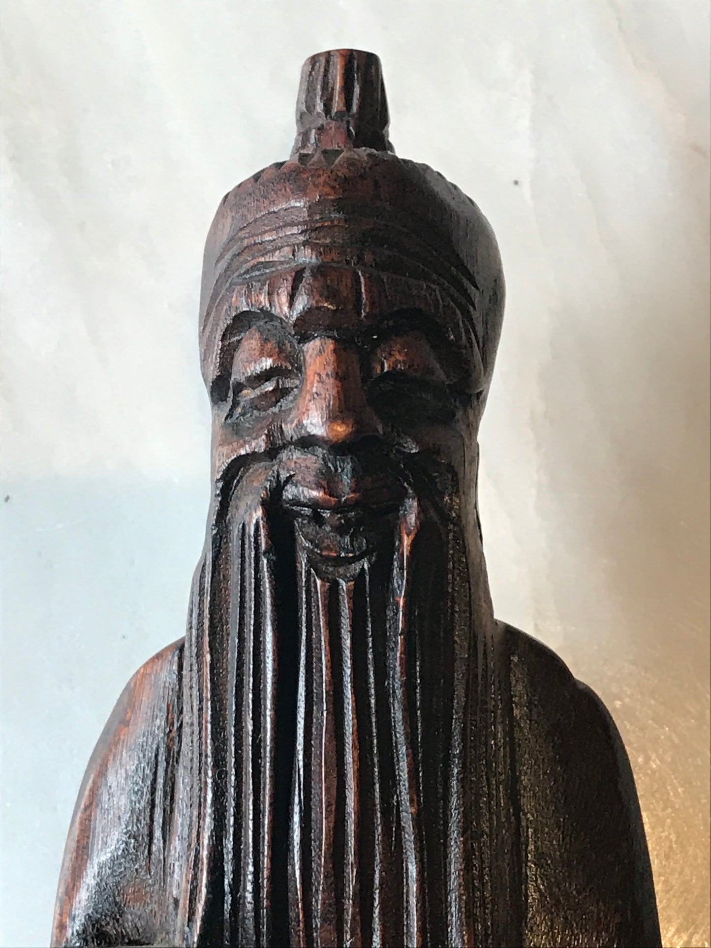 Asian Carved Wooden Sculpture