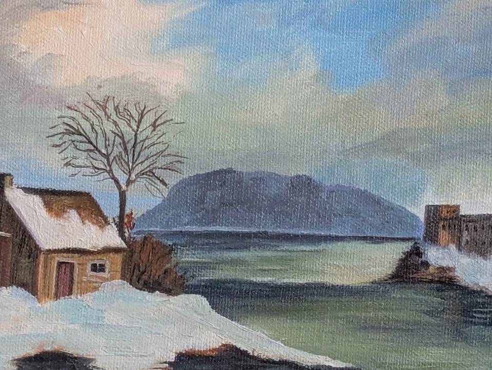 "Le vieux fort de Chambly" Jeanne Hafner Oil Painting - Canadian Art