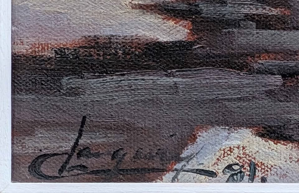 "Jeux D'Hiver" Claude Langevin, Original oil painting - Canadian Art!