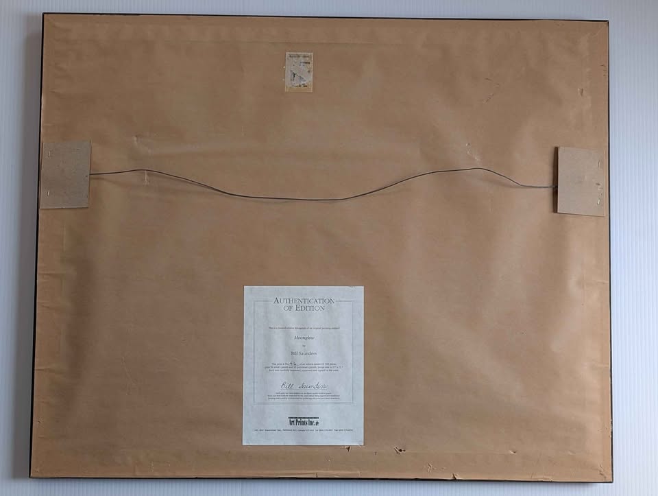 "Moonglow" Lg William (Bill) Saunders, Hand Signed & Numbered Print, with COA