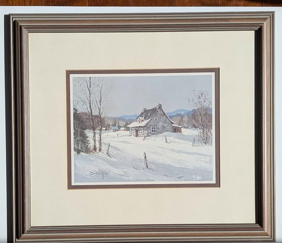 Pierre Boucher, "Laurentian Winter" Gallery Art Print - Canadian Art