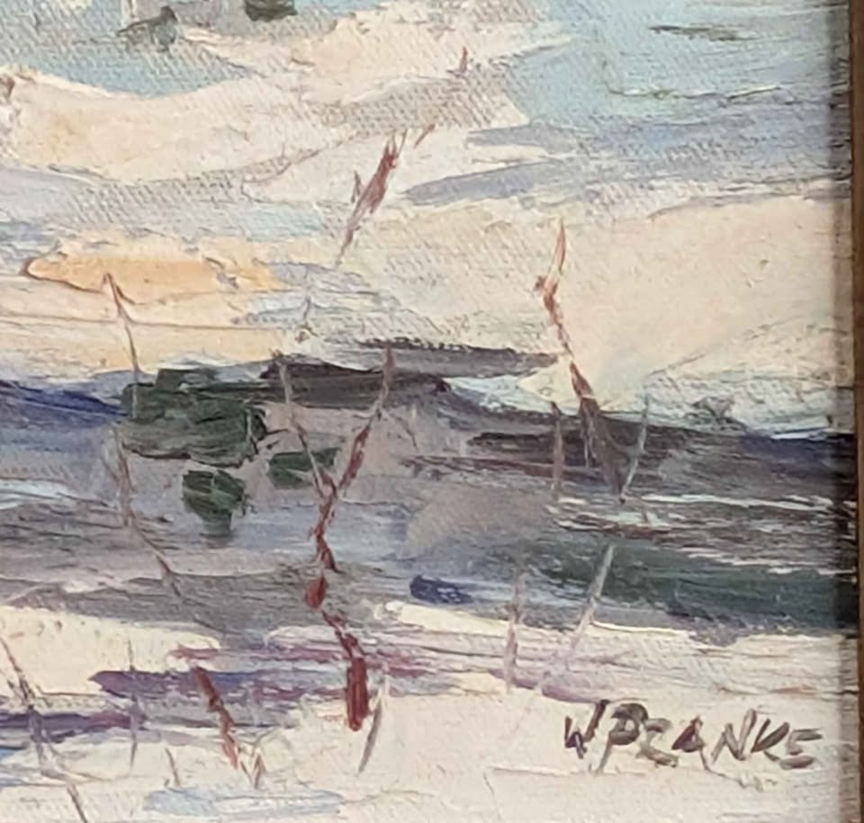 Walter Pranke, Original Oil Painting of Winter Landscape - Canadian Art