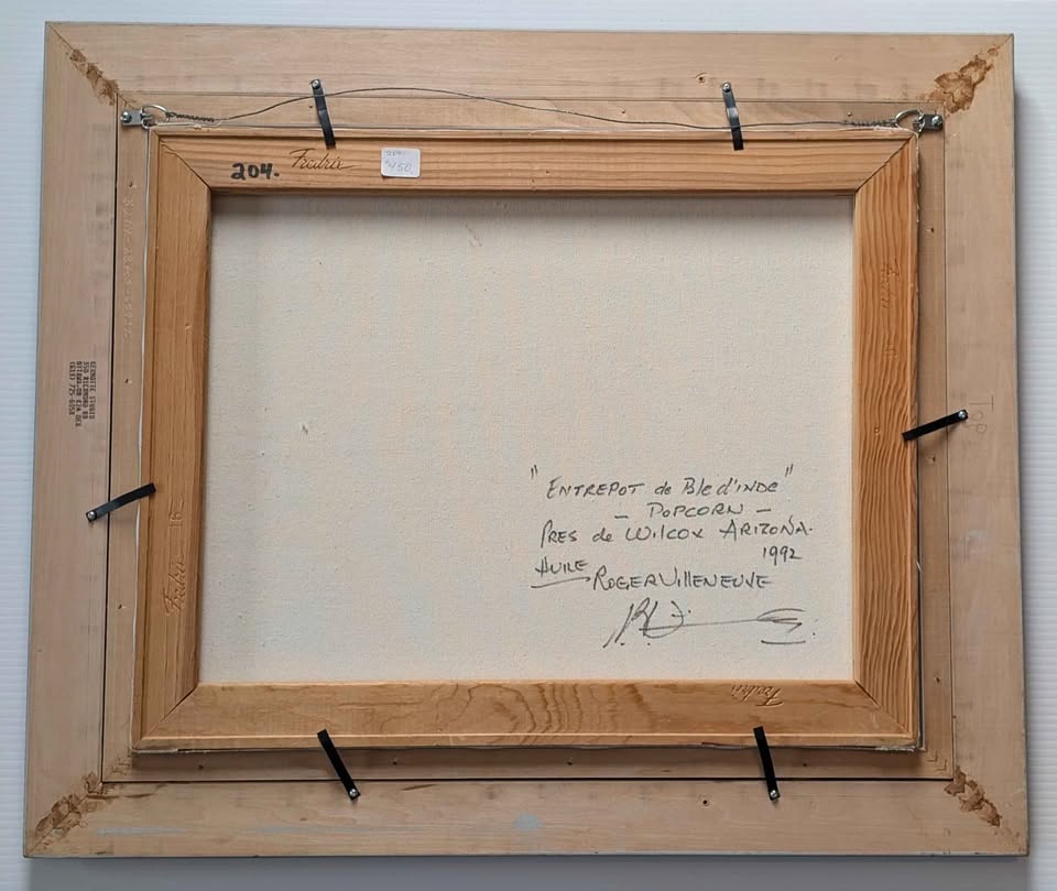 Roger Villeneuve, Signed & Dated Oil Painting, "Popcorn!"