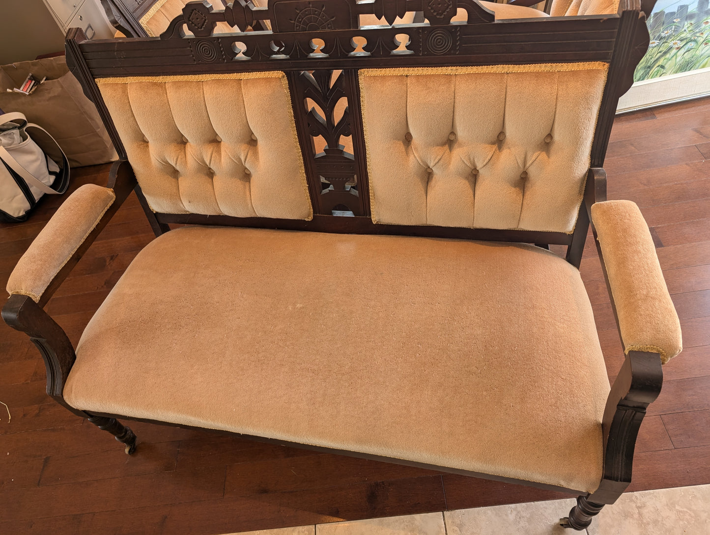 Antique 5 Piece Eastlake Parlour Set