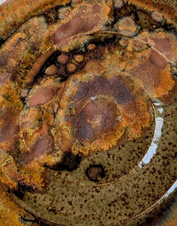 VTG Terra Cotta Pottery Tableware 5" Serving Pedestal/Plant Stand/DECOR