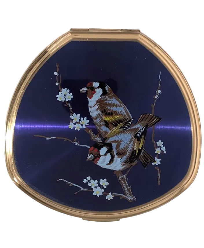 Stratton of England Blue Birds Vintage Powder Compact
