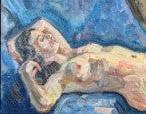 Tatossian, "Sylvie", Large Oil Painting - Canadian/Quebecois Art