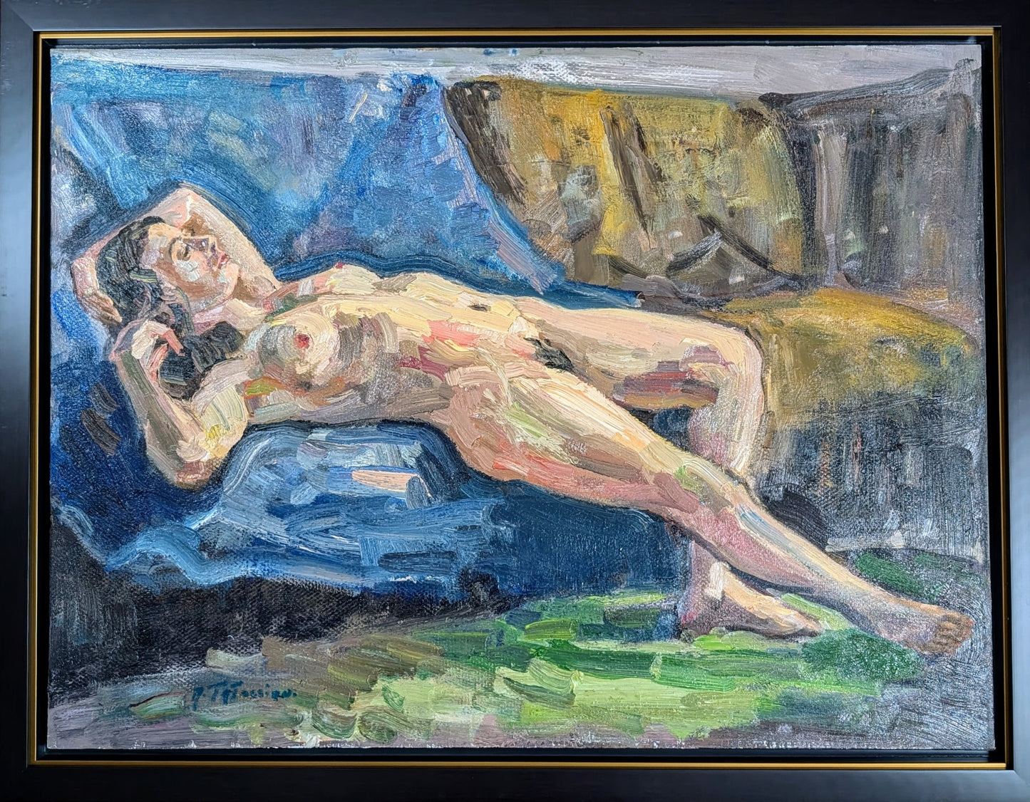 Tatossian, "Sylvie", Large Oil Painting - Canadian/Quebecois Art