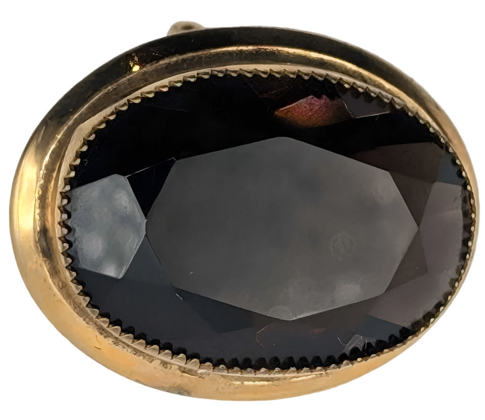 Gold filled Vintage Topaz brooch/pendant