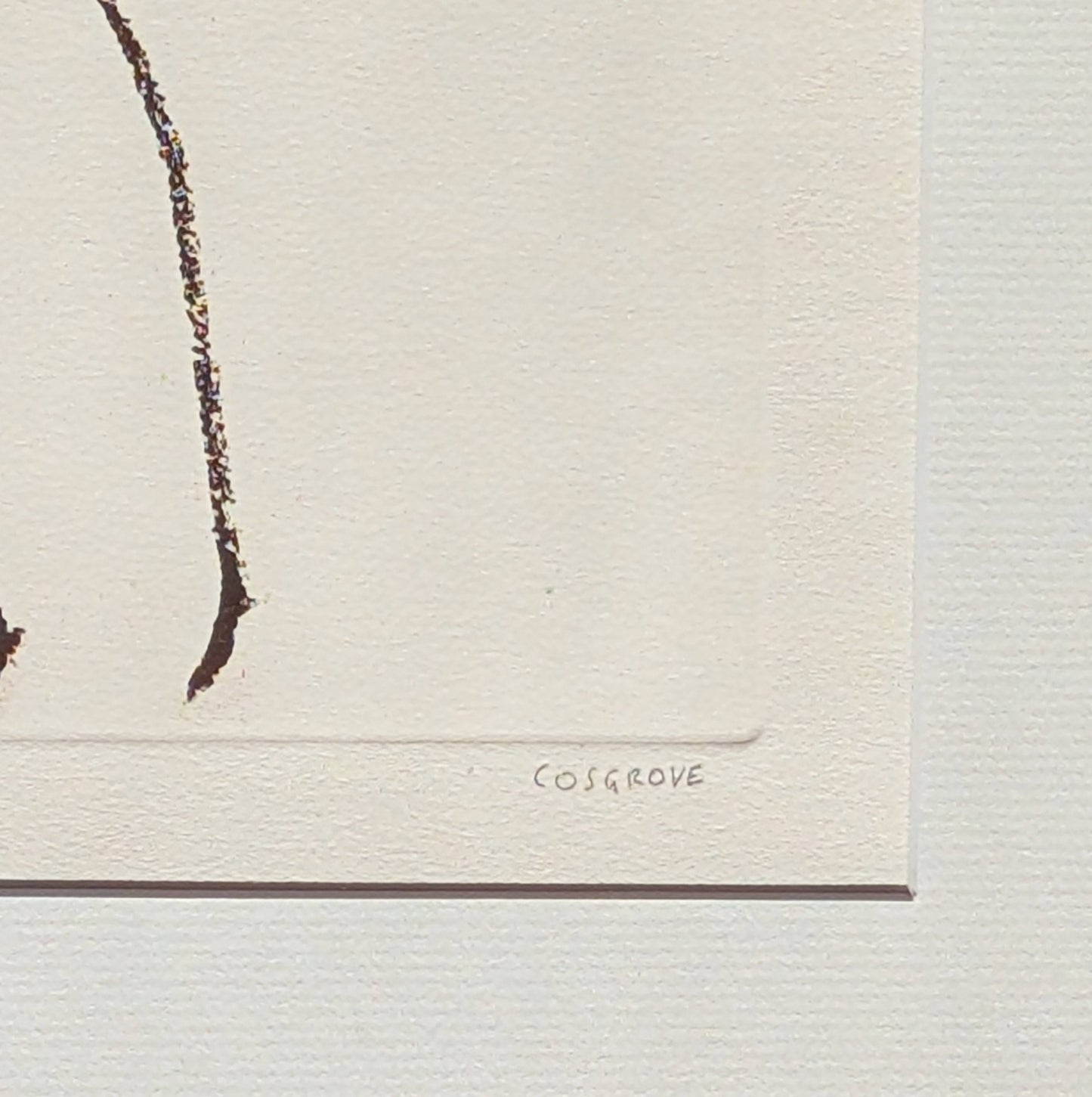 Stanley Cosgrove Limited Edition Lithograph of Etching of Nude Female Figure