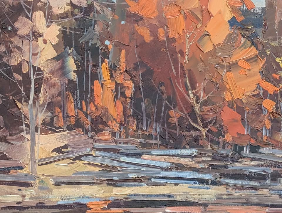 Geza Gordon Marich, Lg Paysage Autumn Landscape Oil Painting
