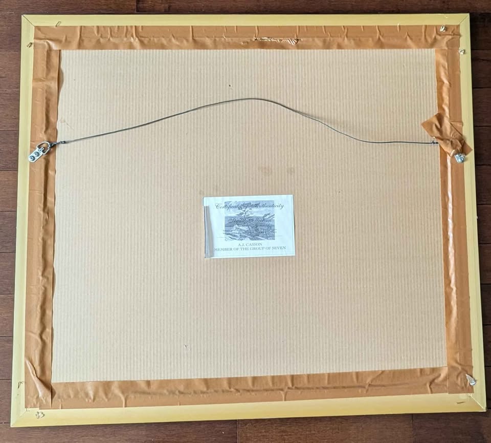 A.J. Casson Signed Numbered Print, "Prelude" - Canadian Group of Seven Artist