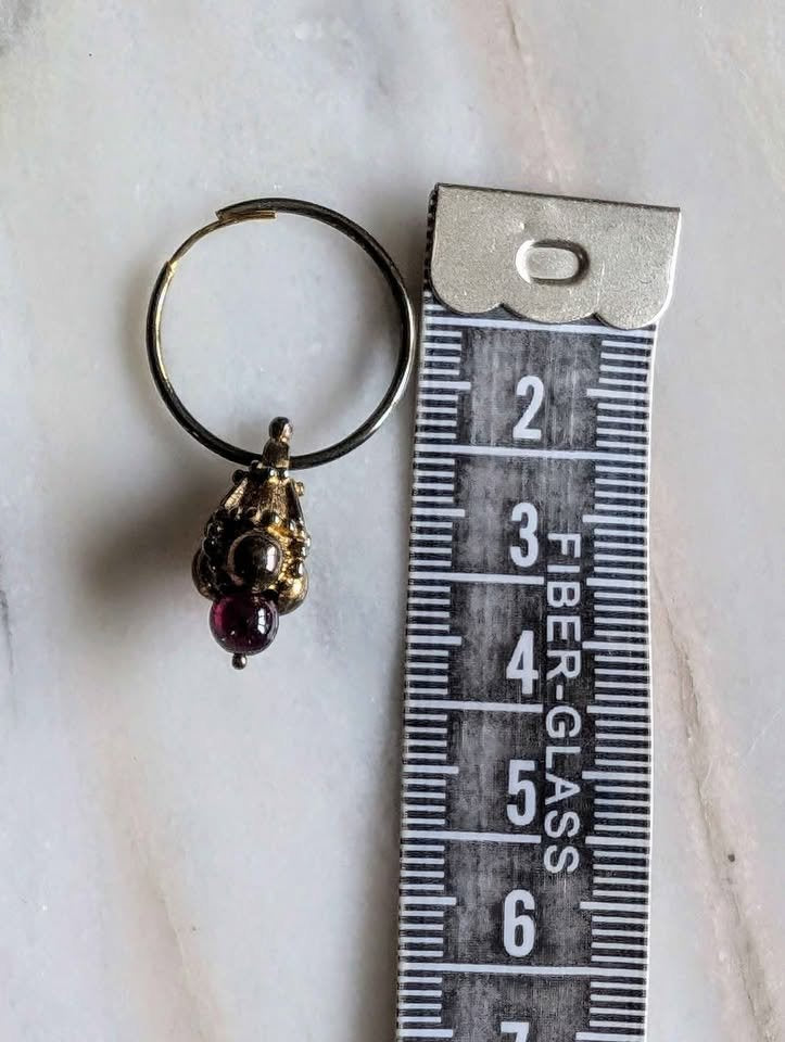 Garnet Necklace (Antique) and Earring Set