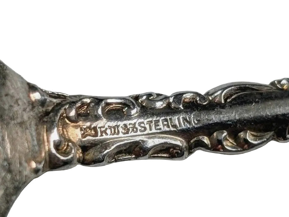 RARE Set of 6 Stamped Antique Silver Spoons, hallmarked RW&S