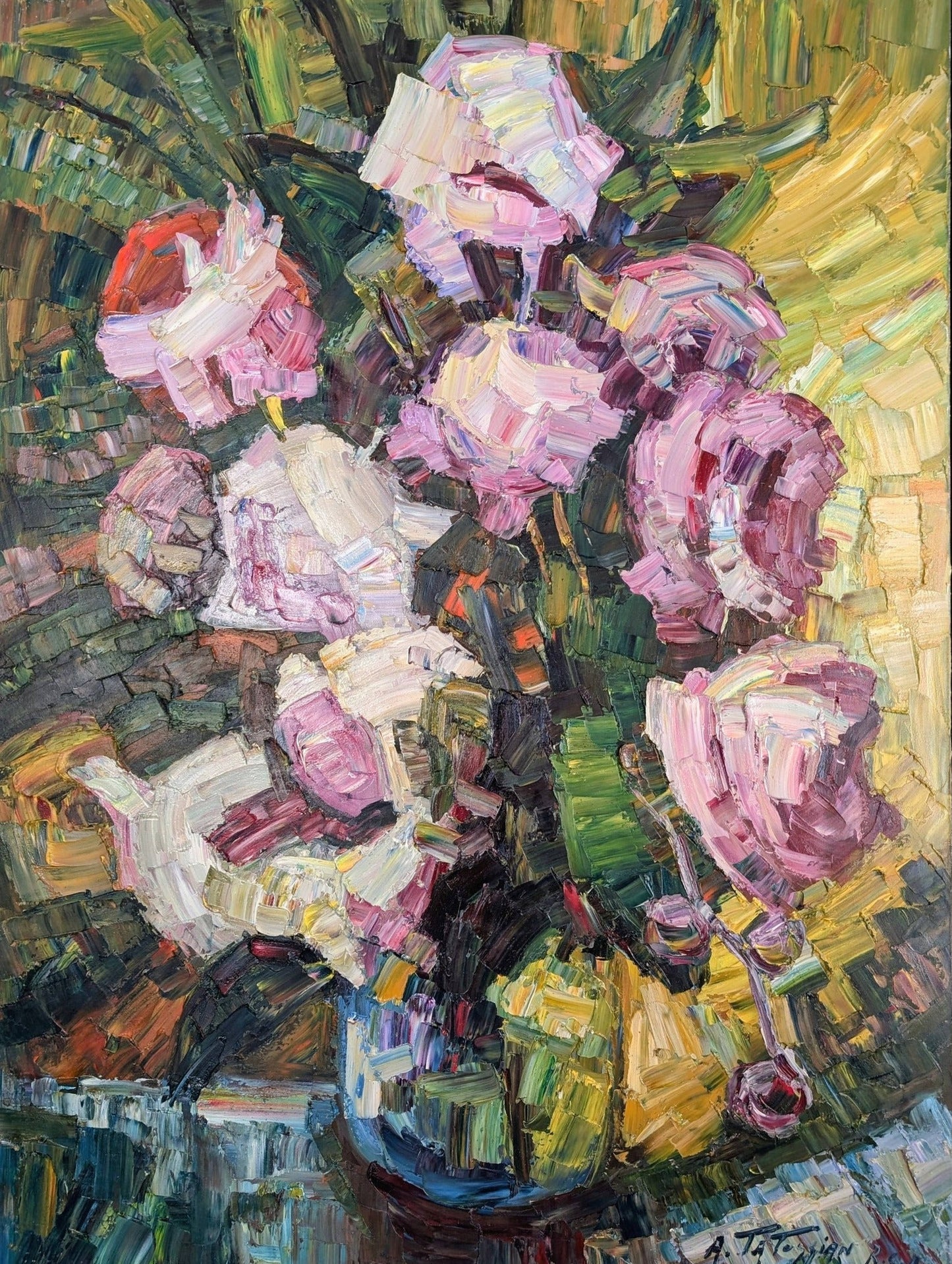 "Fleur" Armand Tatossian, RCA, Original Oil Painting