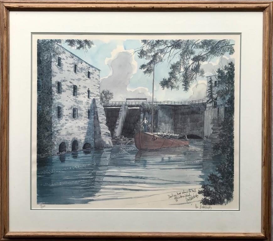 Ben Babelowsky Large Signed Ltd Ed Lithograph (33.5" x 29.5")