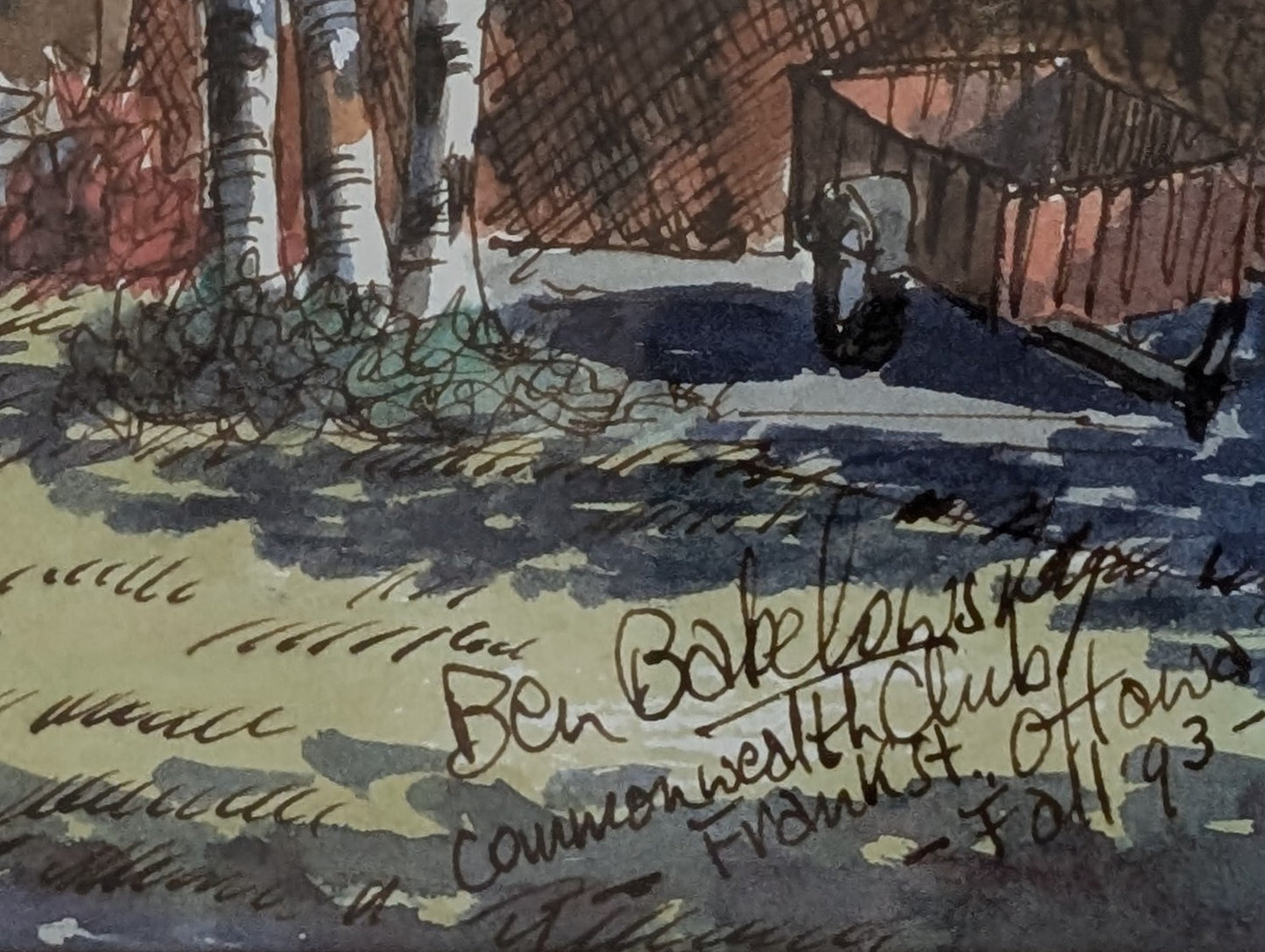 Ben Babelowsky Original Watercolour Painting by Renowned Ottawa Artist