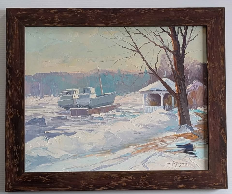 Christian Bergeron, "A St Joseph de la Rive" - Quebecois /Canadian Art