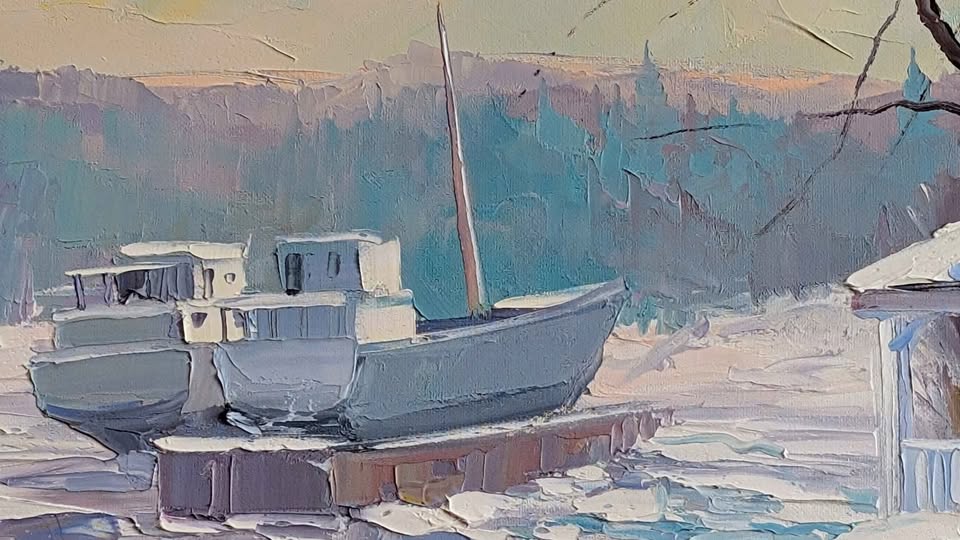 Christian Bergeron, "A St Joseph de la Rive" - Quebecois /Canadian Art
