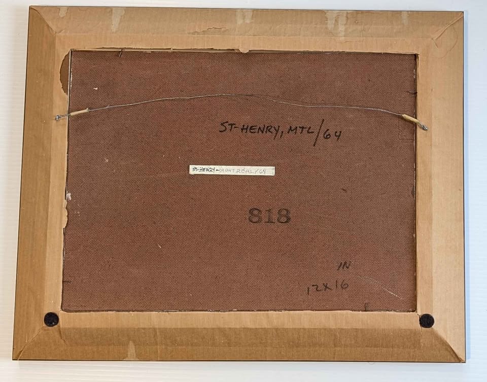 Sydney Berne Oil Painting of Montreal Neighbourhood - Canadian Art