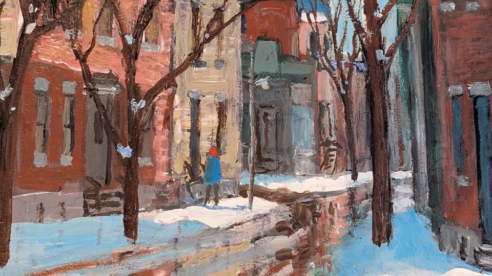 Sydney Berne Oil Painting of Montreal Neighbourhood - Canadian Art