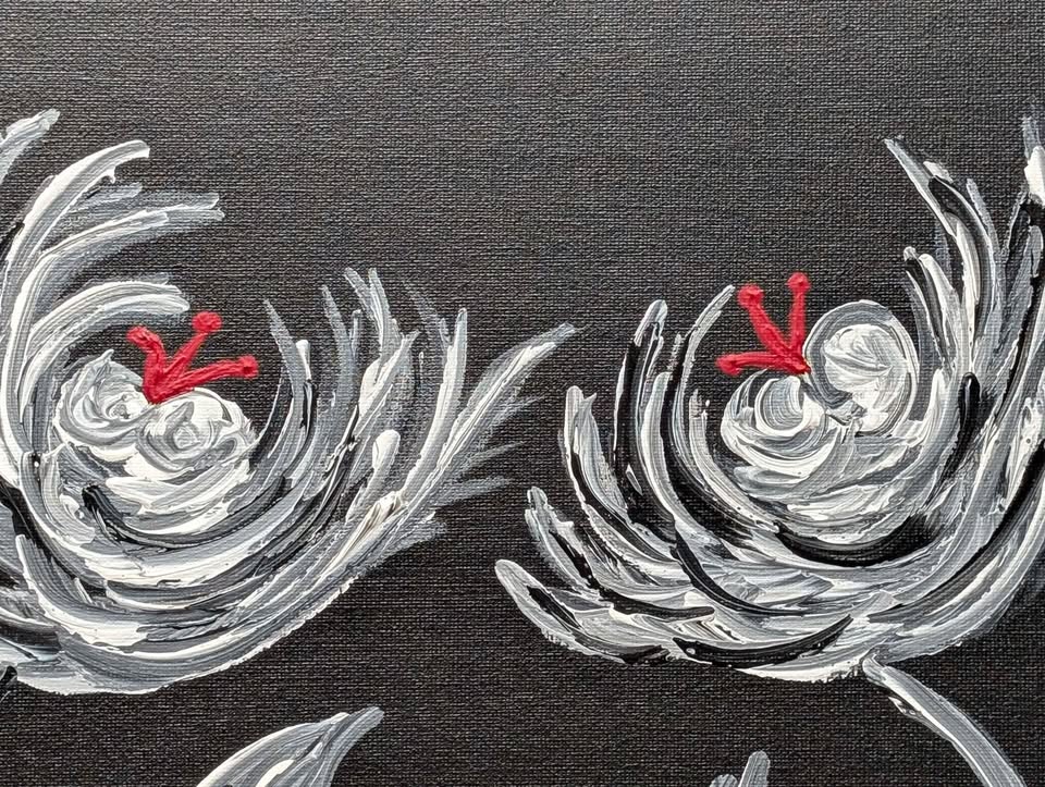 Signed Original Painting on Canvas; Unframed 12" x 16"