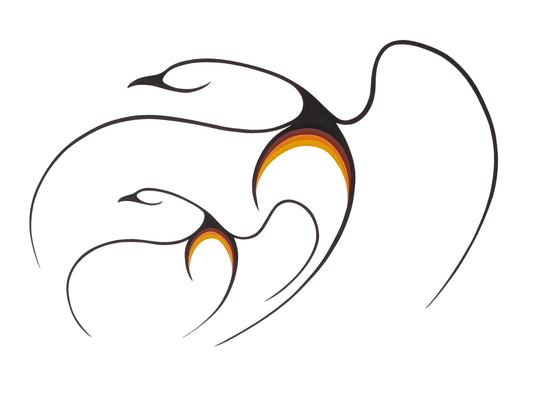 Clemence Wescoupe Signed  Ltd Ed Screen Print - Indigenous Canadian Art