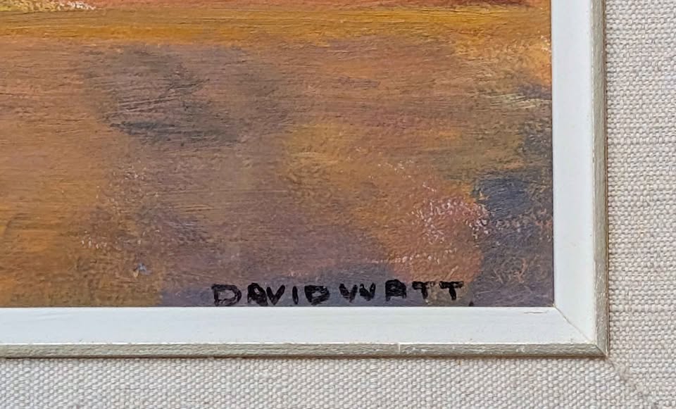 David Watt Original Oil Painting, "Sunset at Wakefield, Quebec" - Canadian Art