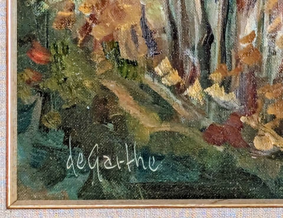 DeGarthe RARE Autumn Landscape Oil Painting - Canadian Art