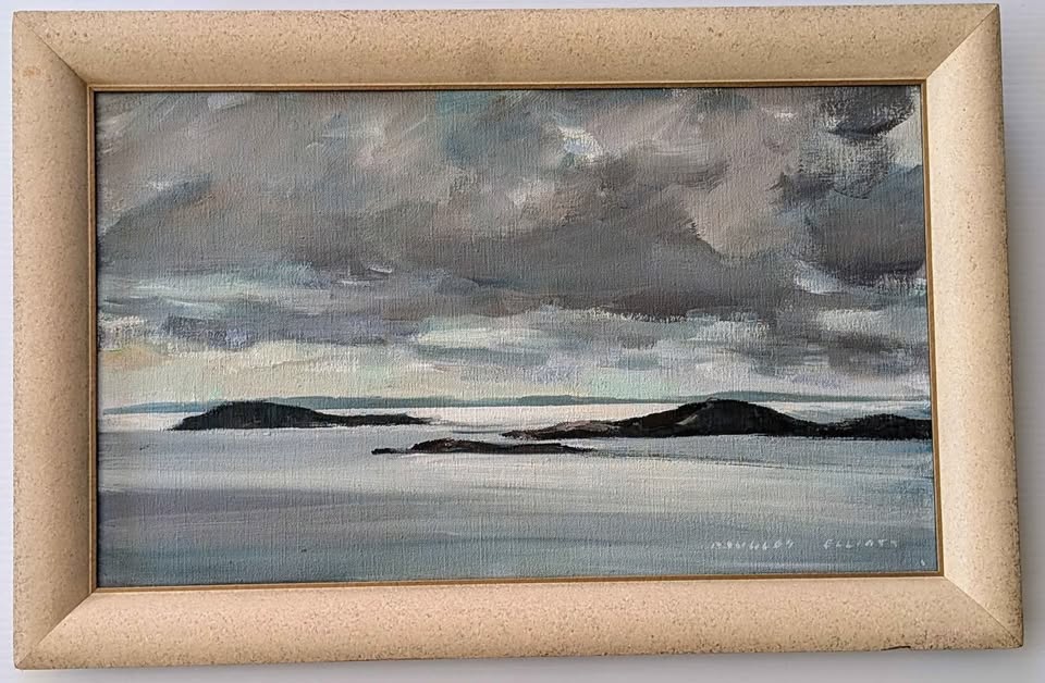 Douglas Elliott, OIP Signed Painting, "Afternoon Mood, Nova Scotia"