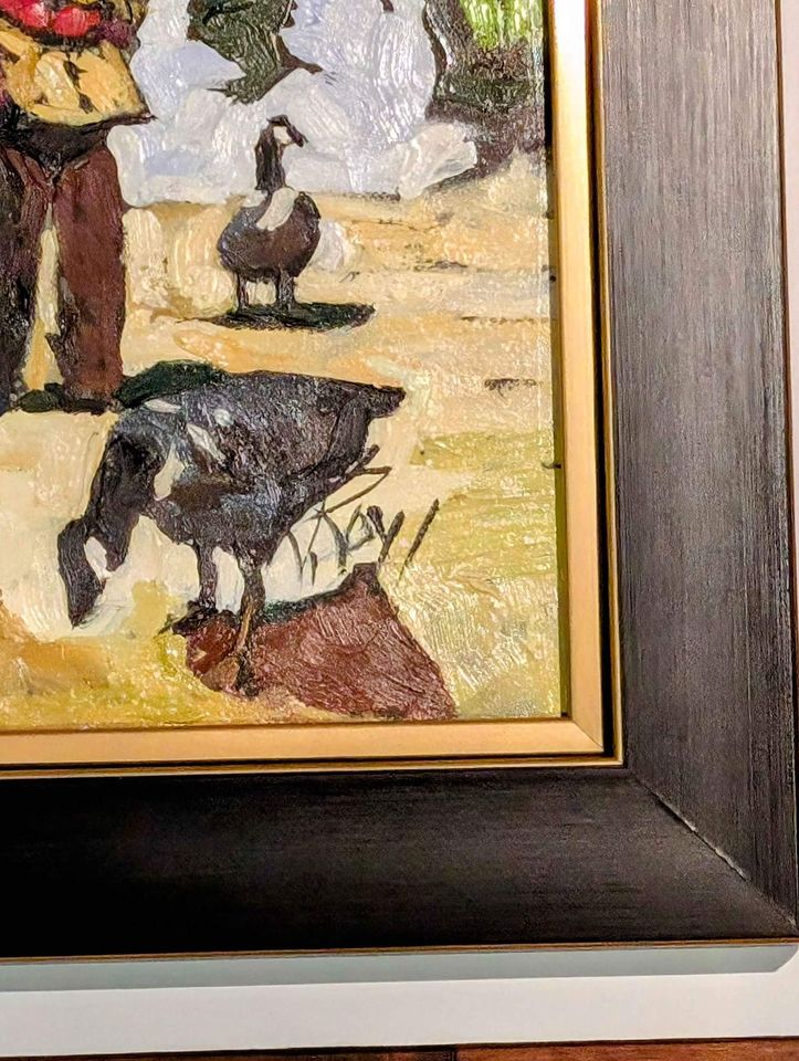 Robert Roy, Oil Painting "Oiseaux Sauvages au Centreville" - Quebec/Candian Art