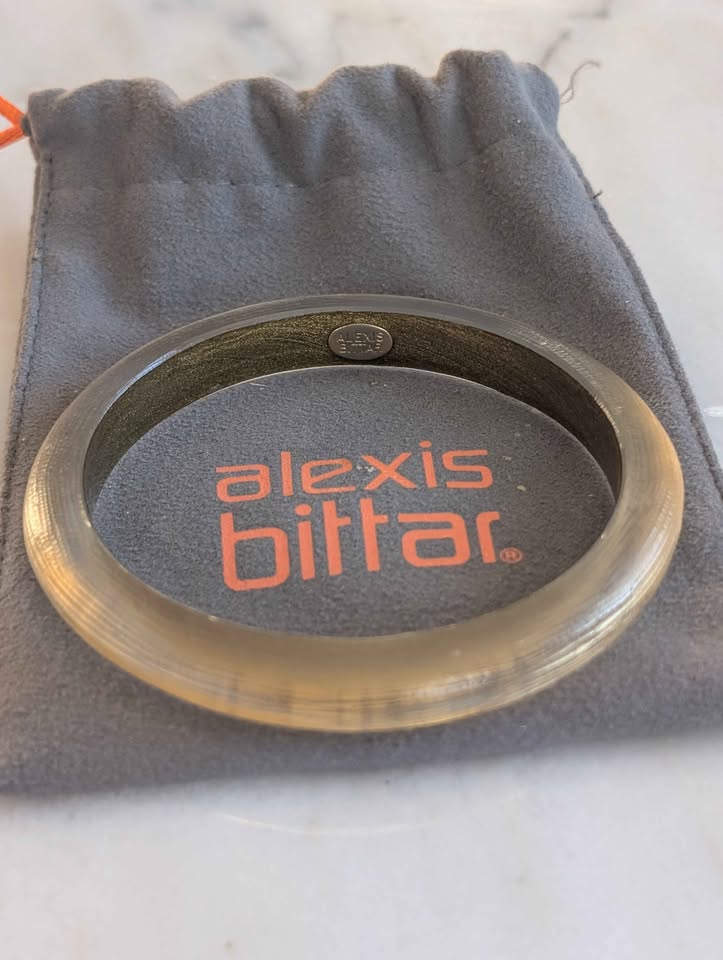 Vintage Alexis Bittar Gold Lucite Bangle