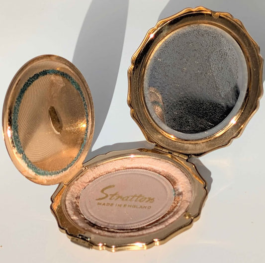 Stratton of England Green Powder Compact