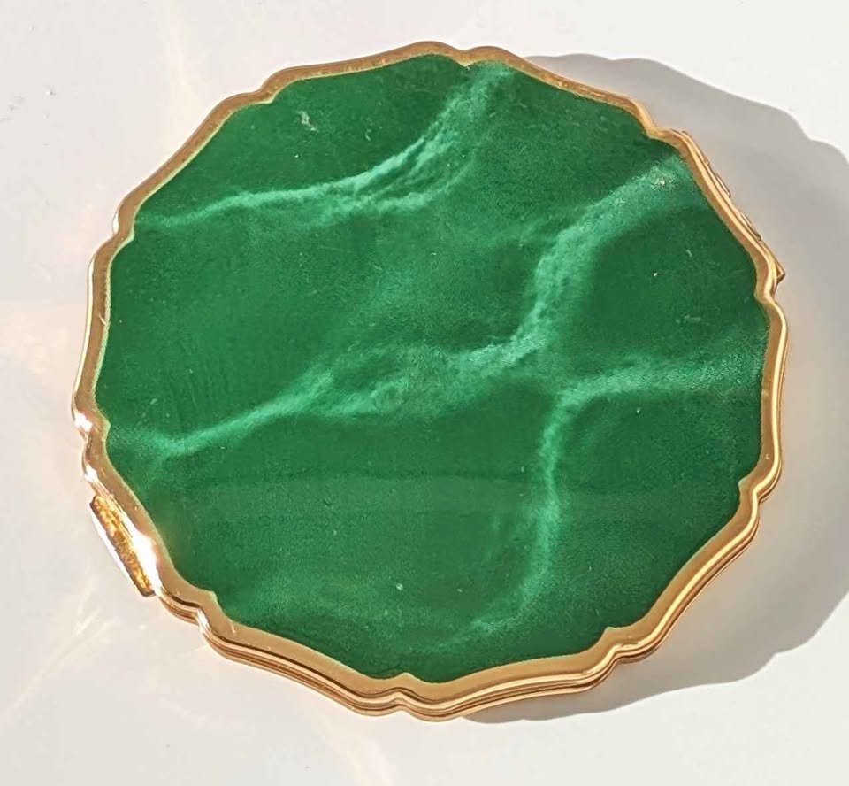 Stratton of England Green Powder Compact