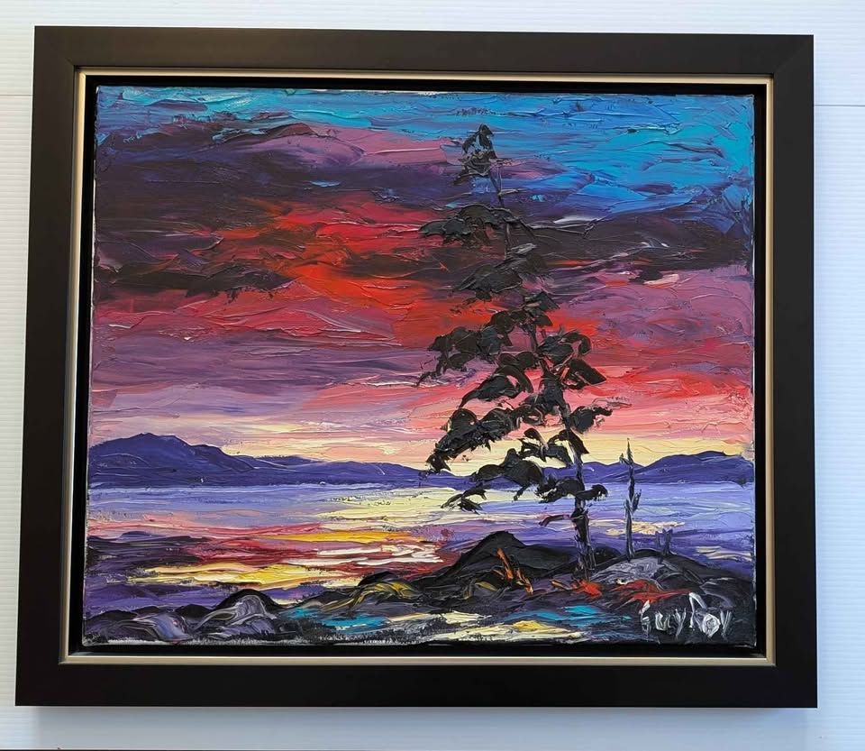 Guy Roy, Colourful Oil Painting - Quebecois /Canadian Art