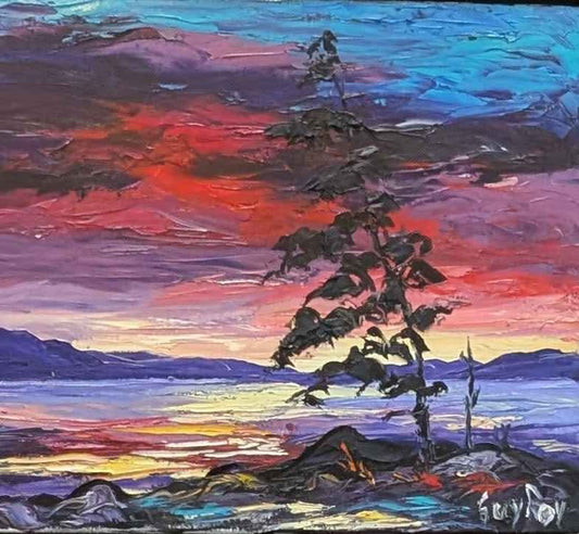 Guy Roy, Colourful Oil Painting - Quebecois /Canadian Art