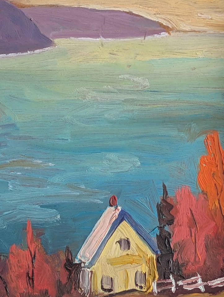 Guy Roy, Original Oil Painting of Scenic Route - Quebecois /Canadian Art