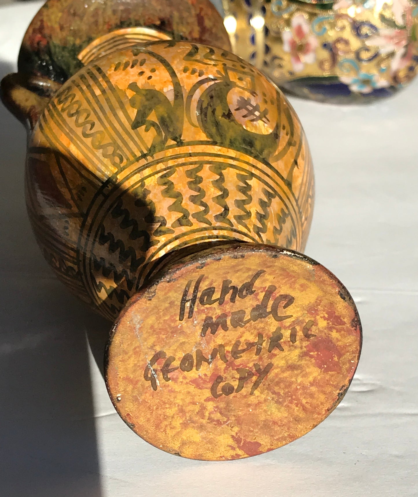 Vase - Hand Crafted 6", Signed on bottom